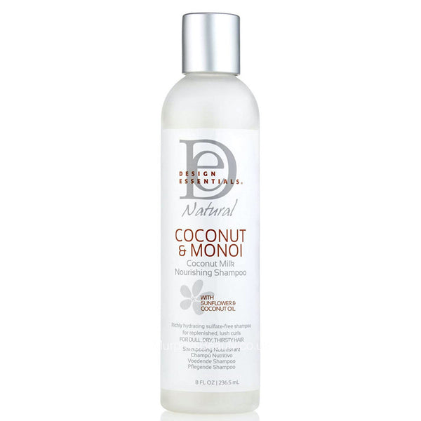 Design Essentials Coconut & Monoi Nourishing Shampoo for Dry, Textured & Colour-Treated Hair 8oz