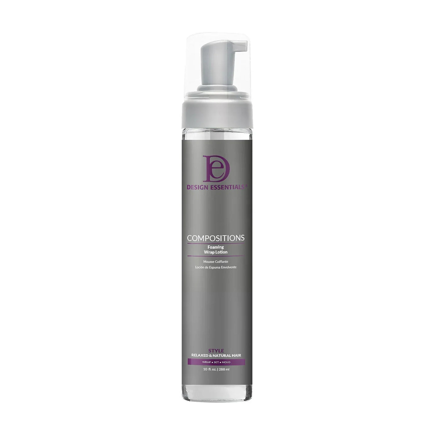 Design Essentials Compositions Foaming Wrap Lotion for Sleek Styles & Frizz Control for Natural & Relaxed Hair 296 ml/10.01 oz