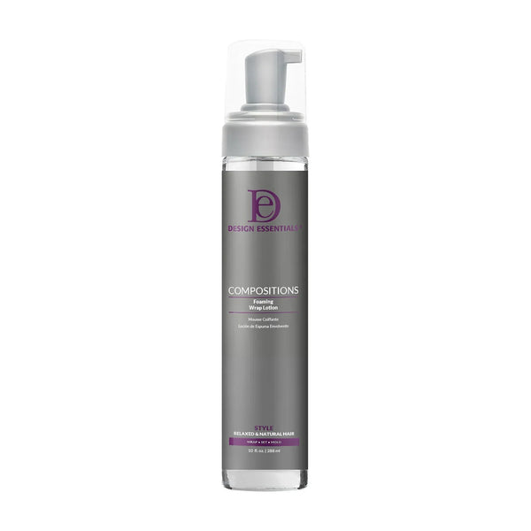 Design Essentials Compositions Foaming Wrap Lotion for Sleek Styles & Frizz Control for Natural & Relaxed Hair 296 ml/10.01 oz