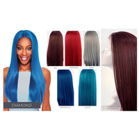 Sleek Diamond Spotlight 101 Synthetic Lace Front Wig - Natural Hairline & Easy Styling for Women
