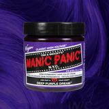 Manic Panic Semi-Permanent Hair Color Cream Deep Purple Dream | Vibrant, Conditioning Colour for Expressive Hair | 118ml