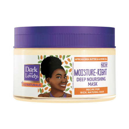 Dark and Lovely Au Naturale Moisture Right Deep Nourishing Mask 8.5oz For Dry Hair