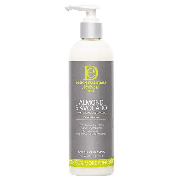 Design Essentials Almond & Avocado Moisturising & Detangling Conditioner 12oz