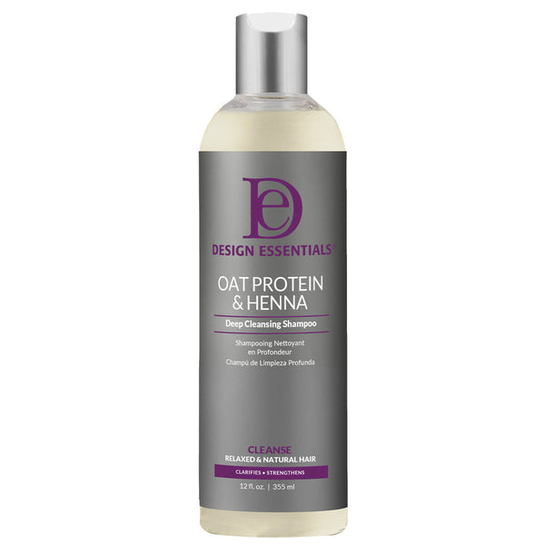 Design Essentials Oat Protein & Henna Deep Cleansing Shampoo 12oz