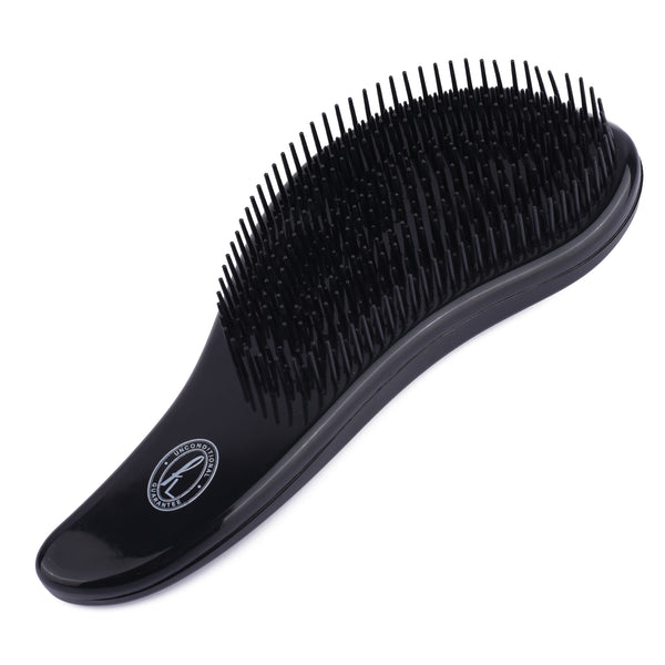 Fine Lines UK Black Detangling Brush - Pain-Free Detangling & Smooth Hair for All Hair Types Large