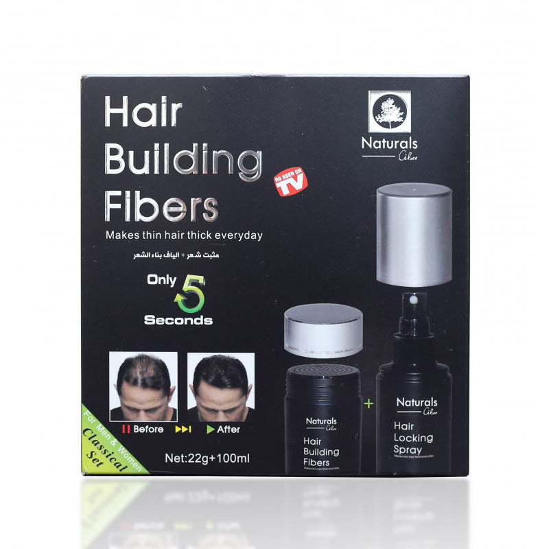 Dexe Hair Building Fibers & Volumiser Spray for Instant Thicker, Fuller Hair for Thinning Hair Solutions 22g + 100ml