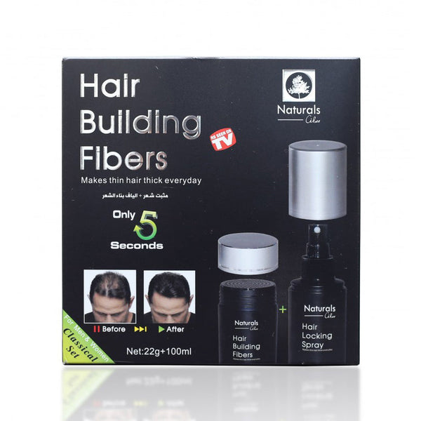 Dexe Hair Building Fibers & Volumiser Spray for Instant Thicker, Fuller Hair for Thinning Hair Solutions 22g + 100ml