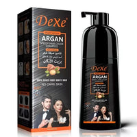 Dexe Argan Speedy Hair Colour Shampoo Instant Black Hair Dye 420ml/14.2 oz