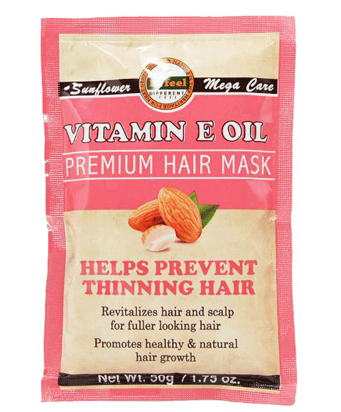 Difeel Vitamin E Oil Premium Hair Mask Nourishing & Revitalising for All Hair Types 50g/1.76 oz