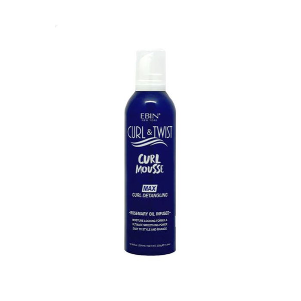 Ebin - Curl & Twist Curl Mousse Max Curl Detangling Rosemary Oil Infused - 12oz