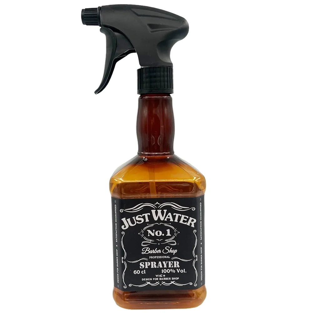Just Water Barber Shop Spray Bottle for Professional Hair Hydration & Styling (600 ml / 20.29 oz)