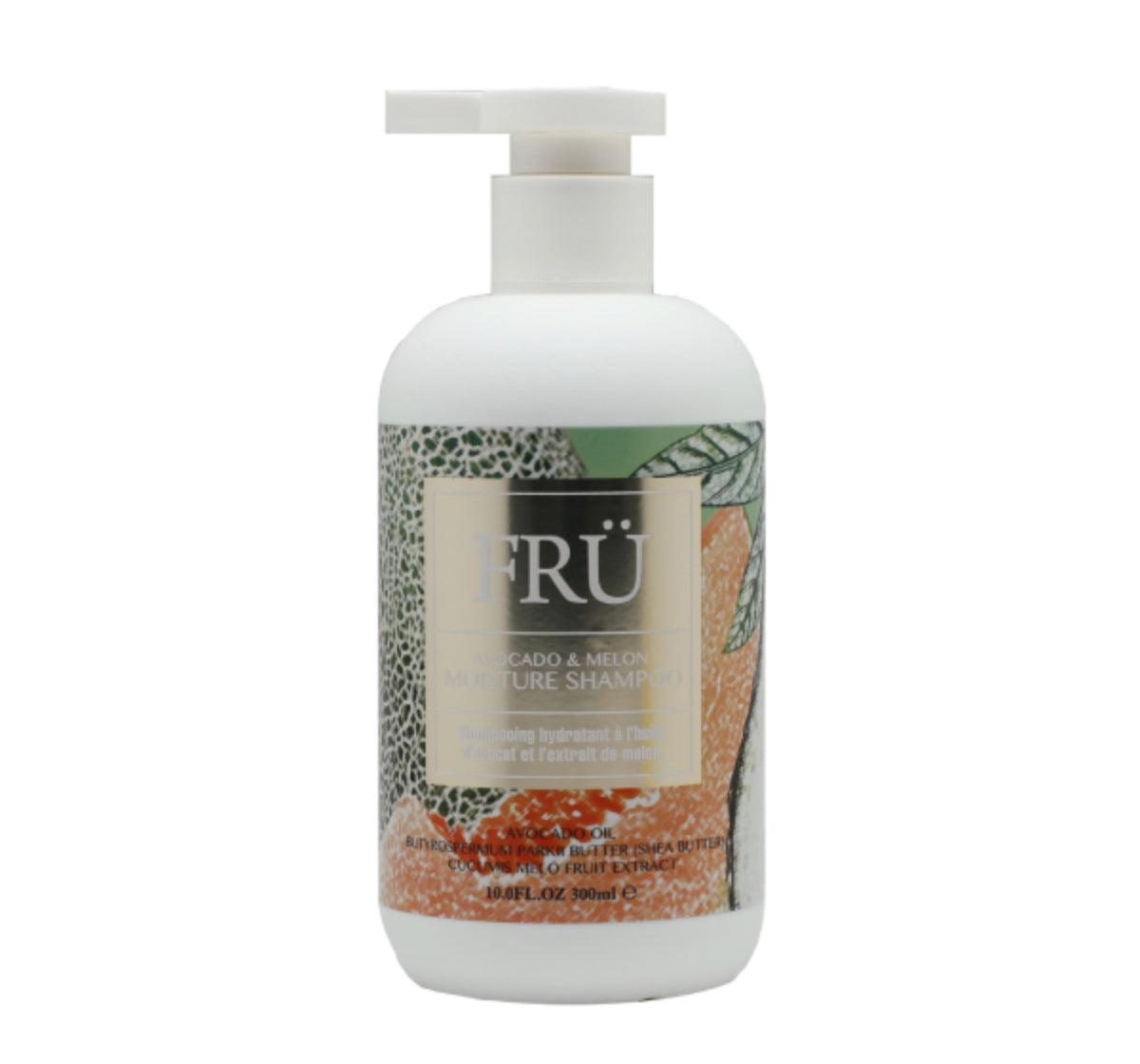 FRU Avocado & Melon Moisture Shampoo for Dry, Dehydrated Hair 300ml / 10.14 oz