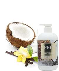 FRU Coconut & Vanilla Repair Shampoo - Restore Damaged Hair for Dry & Brittle Locks 300ml/10.14 oz