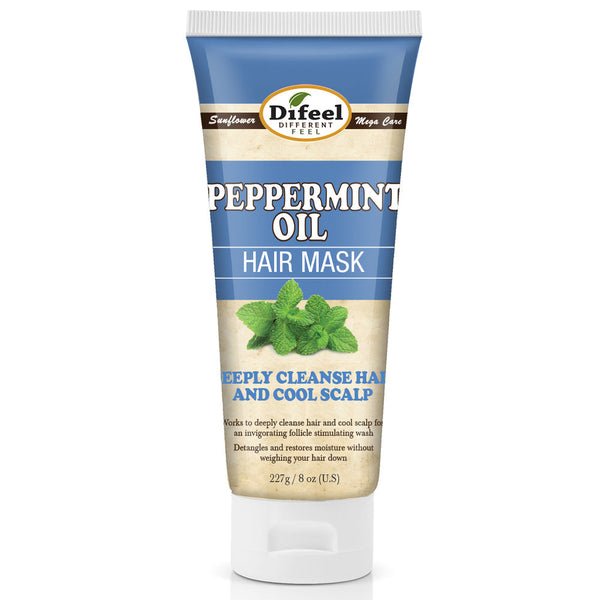 Difeel Peppermint Oil Hair Mask for Stimulating Scalp & Promoting Growth for All Hair Types 12 oz