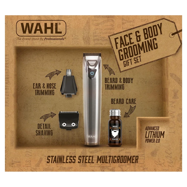 WAHL Face and Body Grooming Gift Set | Ultimate All-in-One Trimmer & Styler for Men