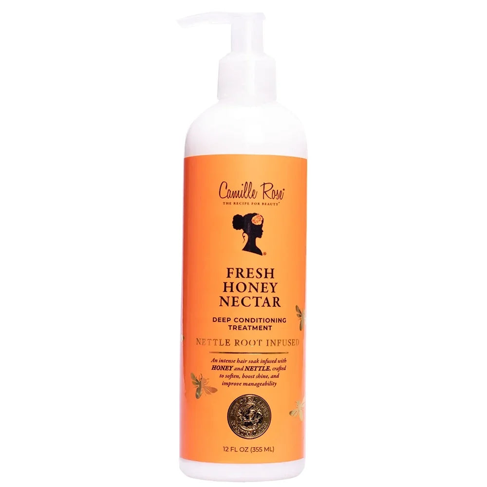 Camille Rose Fresh Honey Nectar Deep Conditioning Treatment Deep Hydration & Repair for Dry, Damaged Hair 12 oz