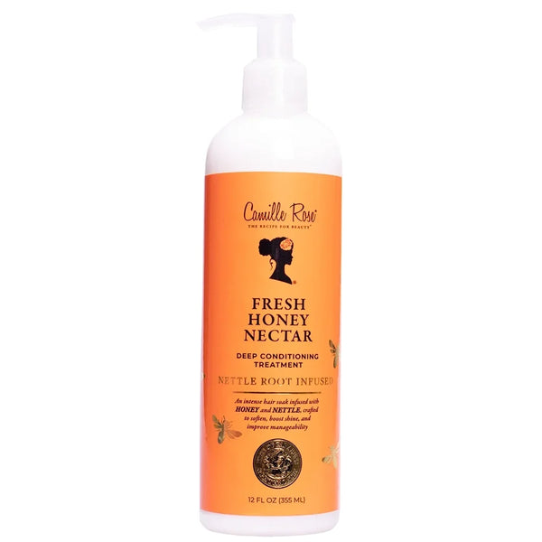 Camille Rose Fresh Honey Nectar Deep Conditioning Treatment Deep Hydration & Repair for Dry, Damaged Hair 12 oz