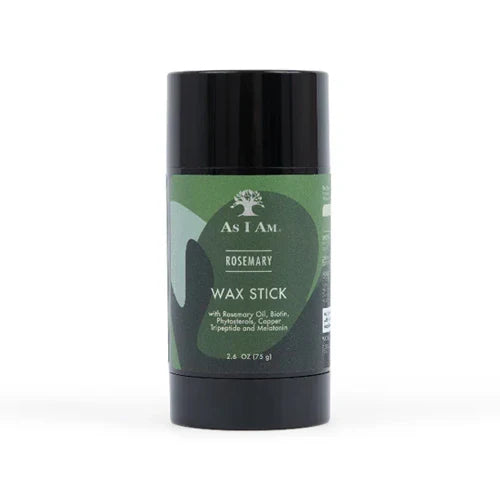 As I Am Rosemary Hair Wax Stick for Edge & Frizz Control & Sleek Styling for Curly & Coily Hair 2.7 oz