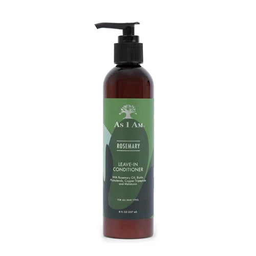 As I Am Rosemary Leave In Conditioner Moisturising & Detangling for Natural Hair & Curls 237ml/8.01 oz