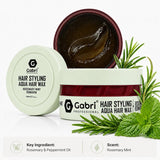 Gabri Professional Hair Styling Aqua Wax Rosemary Mint Flexible Hold & Natural Finish 150 ml/5.1 oz