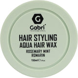 Gabri Professional Hair Styling Aqua Wax Rosemary Mint Flexible Hold & Natural Finish 150 ml/5.1 oz