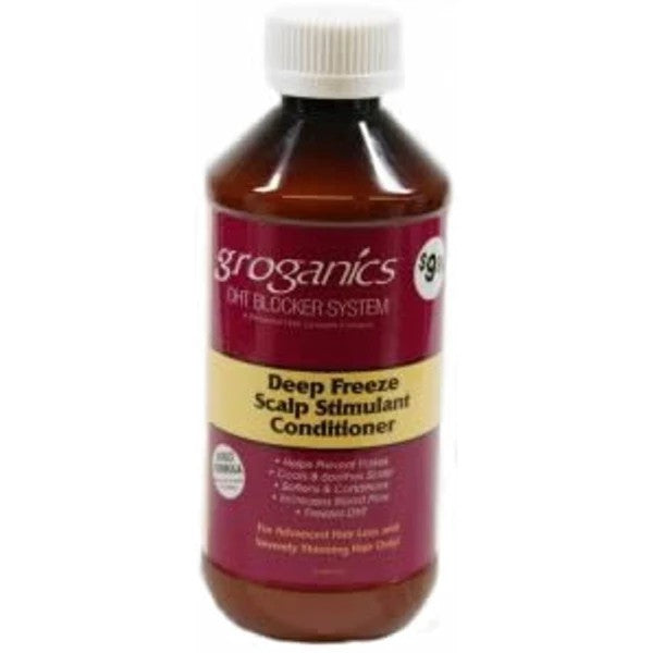 Groganics Deep Freeze Scalp Stimulant Conditioner: Stimulating & Soothing Scalp Treatment for Hair Growth & Scalp Health 354ml/11.97 oz