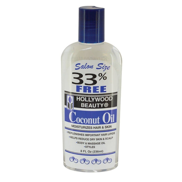 Hollywood Beauty Coconut Oil Moisturizer: Nourishing Hydration for Hair & Skin 236ml/7.98 oz