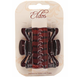 Eldos Brown Hair Clamps - Secure & Stylish Hold for All Hair Types (Pack of 2)