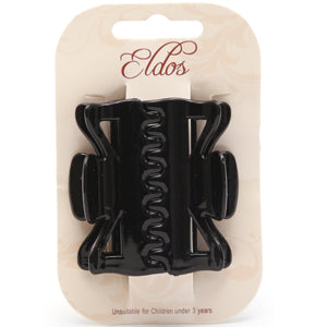 Eldos Black Hair Clamps - Secure Hold & Professional Styling for All Hair Types - Pack of 2