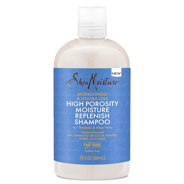 Shea Moisture High Porosity Moisture Replenish Shampoo 13 oz / 384 ml - For Dry, Damaged High Porosity Hair