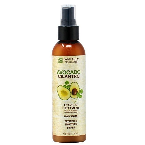 Fantasia IC Naturals Avocado Cilantro Leave-In Treatment: Hydrates, Strengthens & Detangles for All Hair Types 178ml/6.02 oz