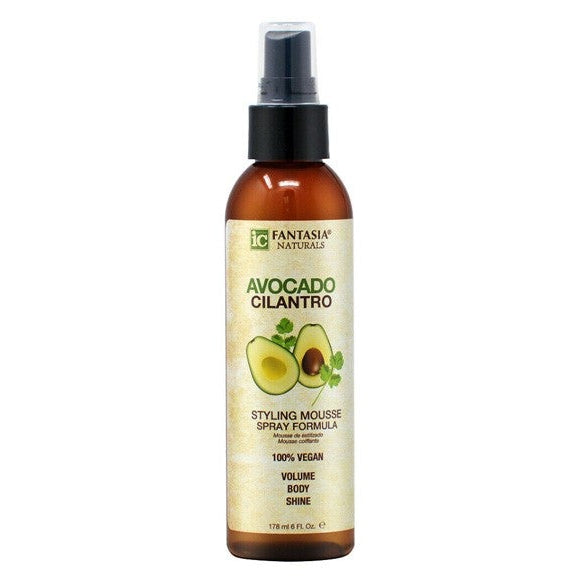 Fantasia IC IC Fantasia Naturals Avocado Cilantro Styling Mousse: Define & Nourish for Wavy & Curly Hair 178ml/6.02 oz