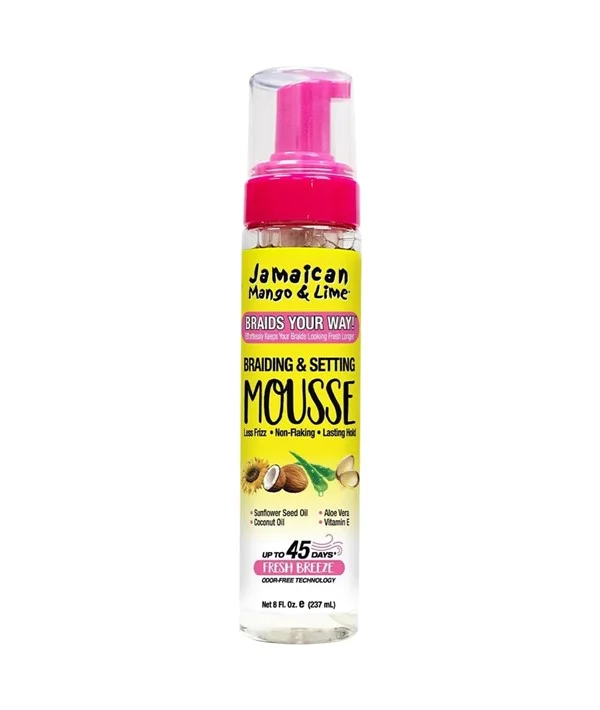Jamaican Mango & Lime Braiding & Setting Mousse 8 oz