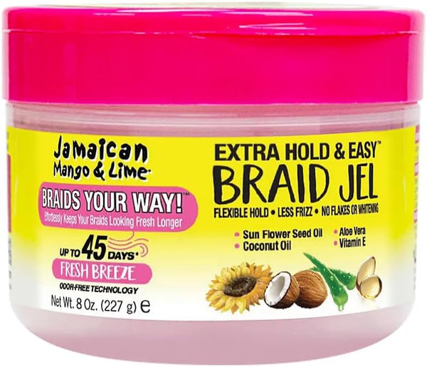 Jamaican Mango & Lime Extra Hold & Easy Braid Jel 8 oz