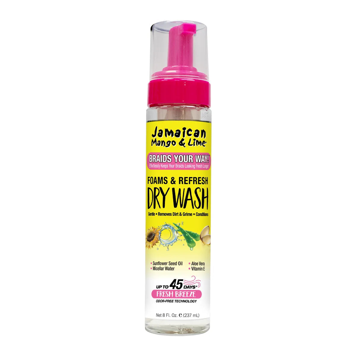 Jamaican Mango & Lime Foams & Refresh Dry Wash 8 oz