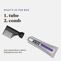 Just For Men Touch of Gray Hair Color with Comb Applicator, Gradually Blends Gray for Men, T-55 Black
