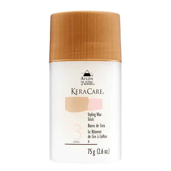 Keracare Styling Wax Stick 2.5 oz / 77 ml - For Sleek Styles, Frizz Control & Edge Laying