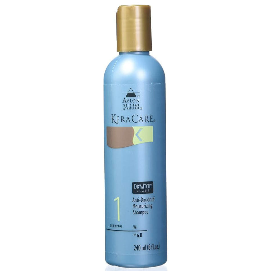 Keracare Dry & Itchy Scalp Anti-Dandruff Moisturizing Shampoo 8 oz / 237 ml - For Dry, Itchy & Flaky Scalps