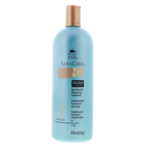 Keracare Dry & Itchy Scalp Anti-Dandruff Moisturizing Conditioner 32 oz / 950 ml - For Soothing & Hydrating Dry, Itchy Scalps
