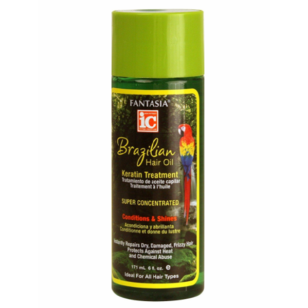 Fantasia IC Brazilian Hair Oil Keratin Treatment for Intense Repair & Shine 171ml/5.78 oz