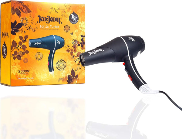 Kokou Ionic Turbo Professional Hair Dryer - Fast Drying & Frizz-Free Shine for Salon-Quality Results - 2000W