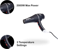 Kokou Ionic Turbo Professional Hair Dryer - Fast Drying & Frizz-Free Shine for Salon-Quality Results - 2000W