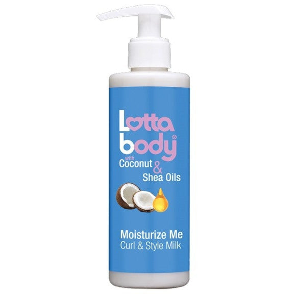 Lottabody Moisture Me Curl And Style Milk Hydrates & Defines Curls for Wavy, Curly & Coily Hair 236ml/7.98 oz