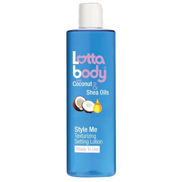 Lottabody Coconut And Shea Oils Style Me Texturizing Setting Lotion for Defined Curls, Frizz Control & Long-Lasting Hold for Wavy, Curly & Coily Hair 354ml/11.97 oz