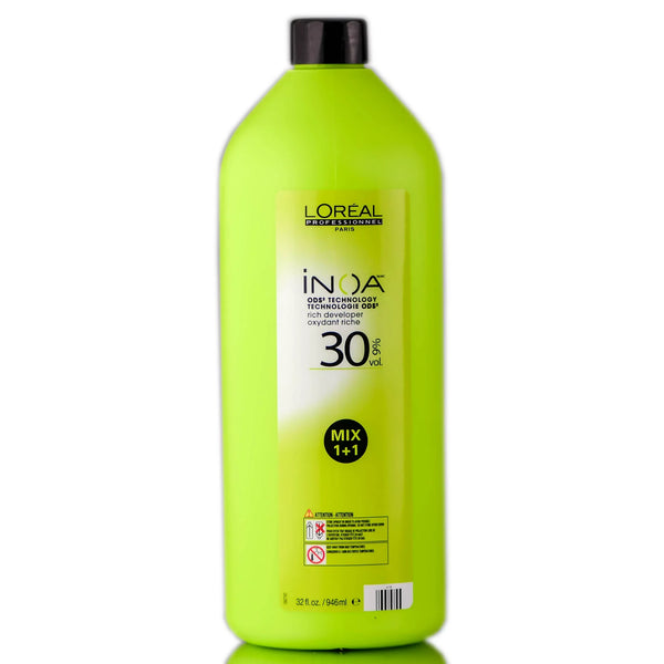 L'Oreal Professionnel Inoa 30 Volume 9% Developer | Ammonia-Free Color & Lift for Professional Hair Stylists | 1000ml / 33.81 oz