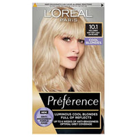 L'Oréal Préférence 10.1 Very Very Light Ash Blonde Permanent Hair Colour Kit for Fade-Defying Luminous Shine