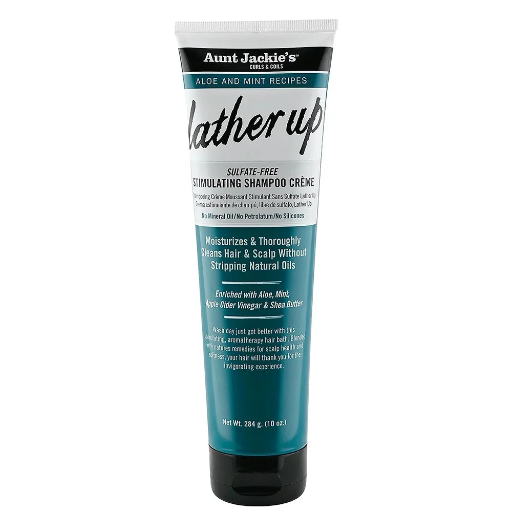 Aunt Jackie's Lather Up Sulfate-Free Stimulating Shampoo Crème 10oz