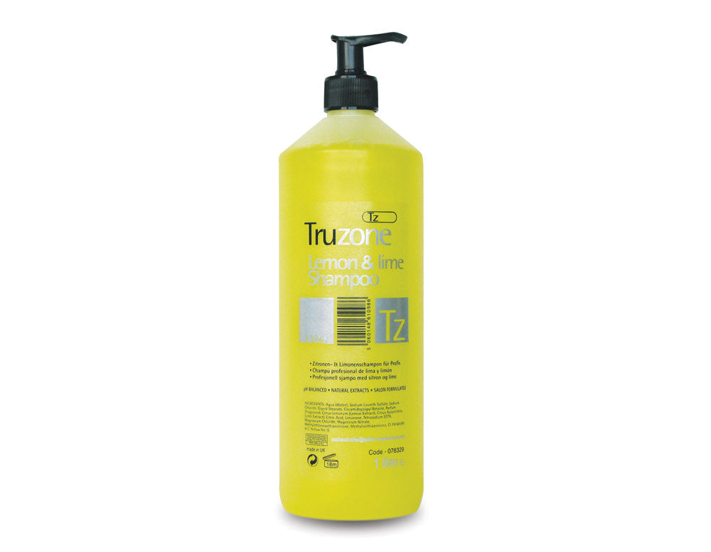 Truzone Lemon & Lime Revitalising Shampoo for Fresh, Clean Hair 1L/33.81 oz