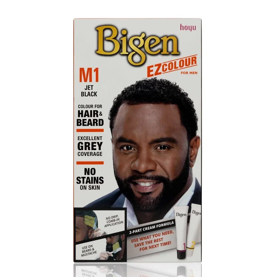 Bigen EZ Colour Permanent Hair Dye - Natural Grey Coverage for Men, All Shades
