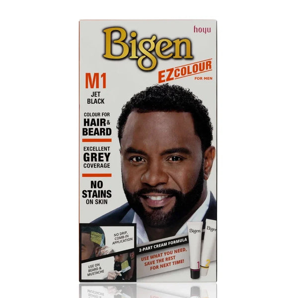 Bigen EZ Colour Permanent Hair Dye - Natural Grey Coverage for Men, All Shades